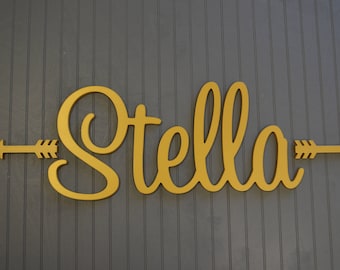 Gold name sign | Etsy