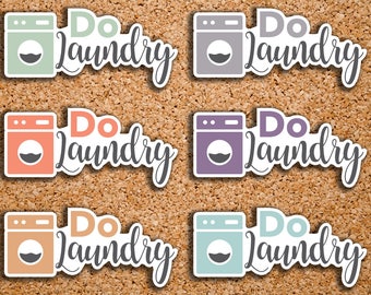 24 Do Laundry, Washing Machine, Laundry, Kids Chores Icon Planner Stickers for 2017 inkWELL Press Planners IWP-DC116