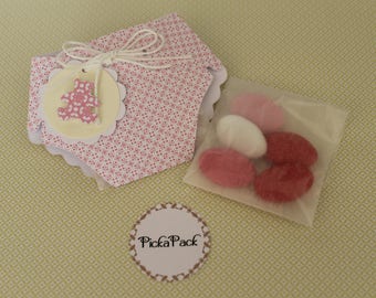 door confetti diaper baptism, birth. Baby shower favor boxes/Boite a drageè bapteme naissance