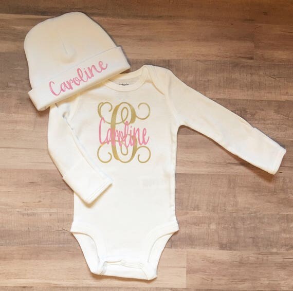 Baby Girl ClothesMonogrammed Baby GirlNewborn Girl