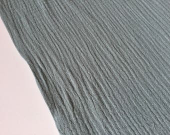 0, 5m Mousselin double gauze cotton gauze uni dusty mint