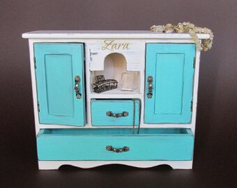 Jewelry Organizer Jewelry Box Ladies Box Jewelry Storage Ladies Organizer Wooden Makeup Organizer Gift box Jewelry Chest