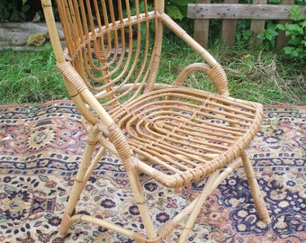 Vintage 60s rattan chair