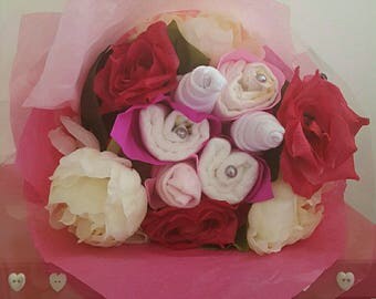 Beautiful bouquet of birth for girl