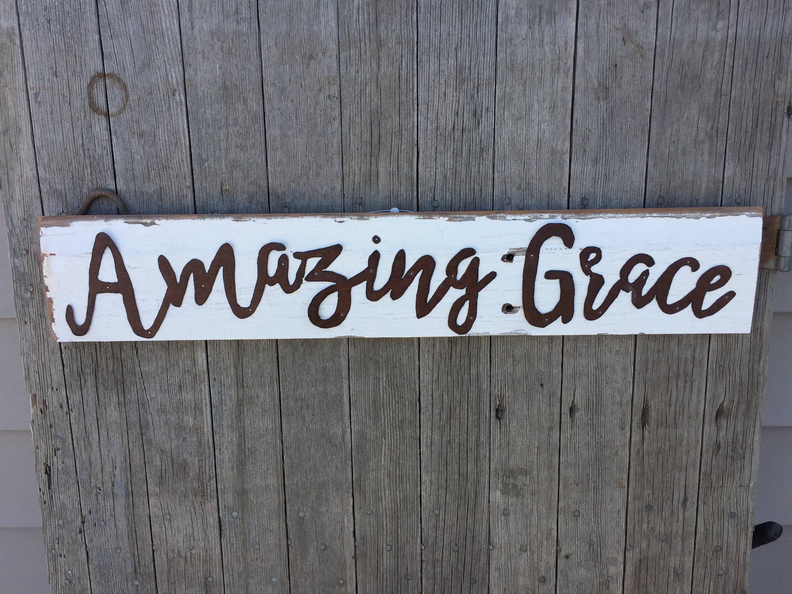 Amazing Grace barnwood sign Amazing grace Amazing grace wall