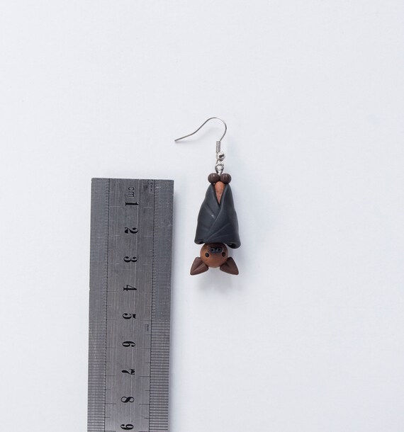 Bat Earrings Polymer Clay Bat Earrings Handmade Clay Bat