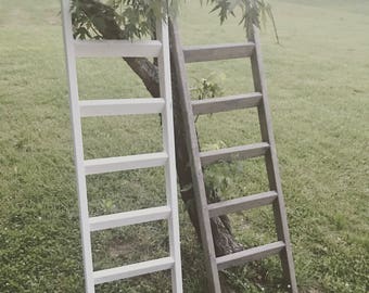 6 ft Blanket Ladder Rustic blanket ladder