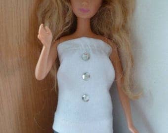 BARBIE CLOTHING "SKIRT - WHITE CAMISOLE SET"