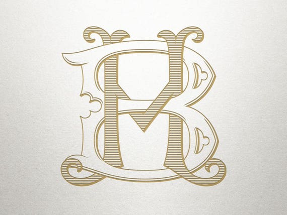 Interlocking Monogram Font BH HB Monogram Font