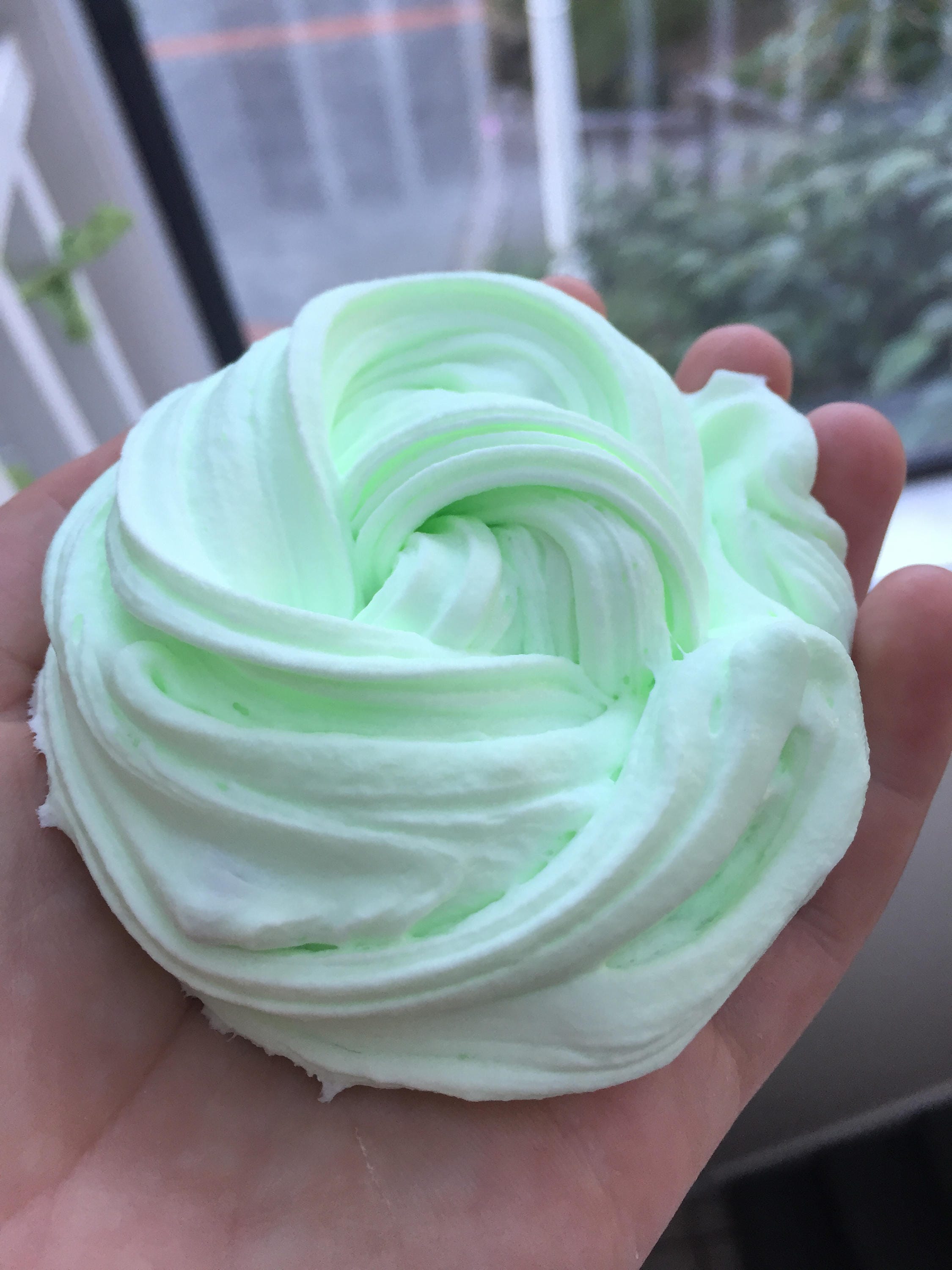 JUMBO Mint Chocolate Chip Ice Cream 5 oz Slime mint butter