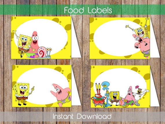 spongebob-food-labels-spongebob-food-tent-labels-spongebob