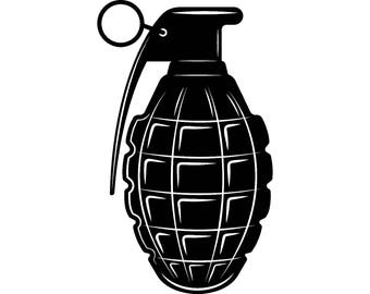 Grenade svg | Etsy