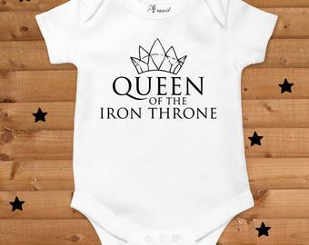 Queen of the iron throne onesie - Baby bodysuit - Game of thrones baby clothes
