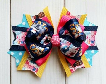 Sing Movie Hair Bow/Sing Hair Clip/Sing Barrette/Character Hair Bow/Character Hair Clip/Cartoon Hair Bow/Party Hair Bow/Sing the Movie Bow