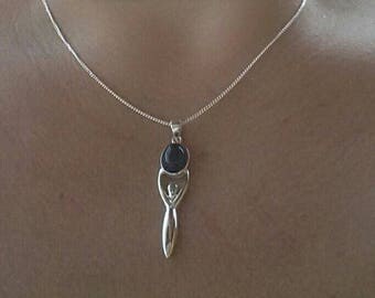 Mother Goddess wicca wiccan silver Amethyst jewelry Paganism