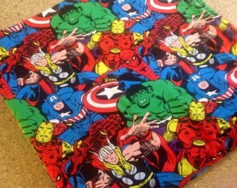 Marvel Comics Baby Blanket, Personalized Baby Blanket, Minky Blanket, Minky Baby Blanket,Superhero Blanket, Custom Made Baby Blanket