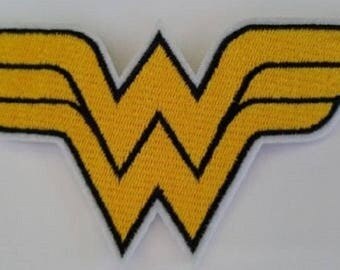 Wonder Woman Logo Marvel Movie Iron On Sew On Patch embroidered Transfer - Fancy Dress