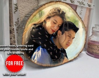 Special Gift For Him, Photo On Wood, First Fathers Day, Unique-gift-ideas, Unisex Gift For Him, Male Friend Gift, Gift College Student