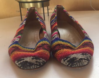 Colorful Tribal Flats Size 7