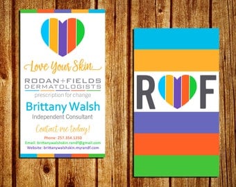 Rodan and Fields Business Card - Rodan + Fields Business Card Template - Double Sided - Digital - Personalized - YOU PRINT