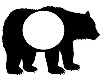 Download Monogram bear | Etsy
