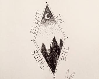 Trees Inspired Tattoo