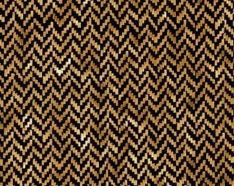 tissu patchwork beige noir chevrons TIMELESS TREASURES