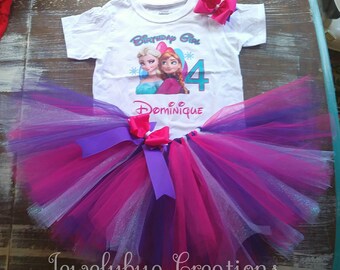 Custom frozen else and Ana birthday outfit