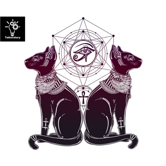 chat graphique tatouage temporaire chat 233 gyptien tatouage chat graphique tatouage temporaire chat 233 gyptien tatouage
