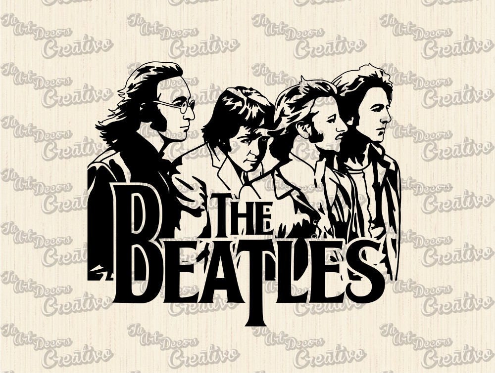 Download The Beatles vector svg, dxf, design of instant digital ...