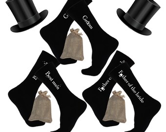 Groom Socks Father of the bride Socks Best Men Socks Black Wedding Socks aisle socks Groom Gift socks Wedding Gift From Bride Wedding Gift