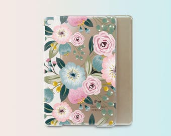 iPad Mini Case With Smart Cover Flowers iPad Pro 9.7 Case Floral iPad 2 iPad Mini 4 Case iPad Air Case Cover iPad Pro 9.7 Smart Cover i008