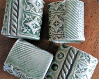 Ceramic Napkin Rings set of 4