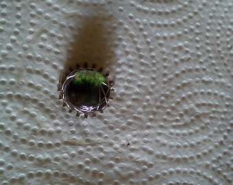 glass wire wrapped pendant