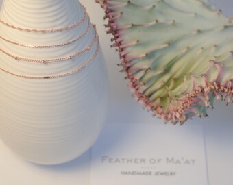 Delicate, Thin Rose Gold Layering Bracelets & Anklets Δ Simple Rose Gold Bracelets Δ Dainty, Minimalist Bracelets Δ Friendship Bracelets