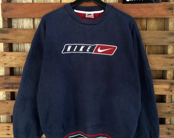Vtg nike sweatshirt embroidery spellout !!