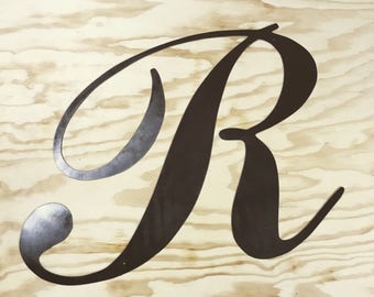 Metal letter r | Etsy