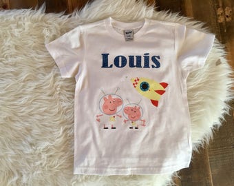 peppa pig shirt, peppa pig birthday shirt, george pig shirt, peppa astronaut shirt, peppa pig birthdqy shirt, george pig birthday shirt, pep
