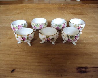 Salt Cellars, Salt Cellar Set, Salt Cellar Collection, Hand Painted Cellar, Salt Collection
