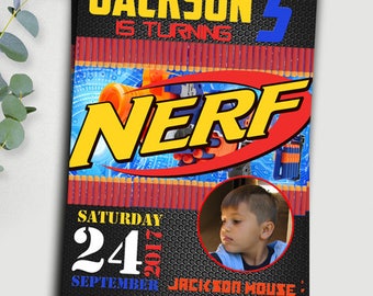 NERF Invitation, NERF Party Invitation, NERF Invite, Nerf Birthday, Nerf Birthday Invite, Nerf Party, Nerf Birthday Invite, Nerf printable