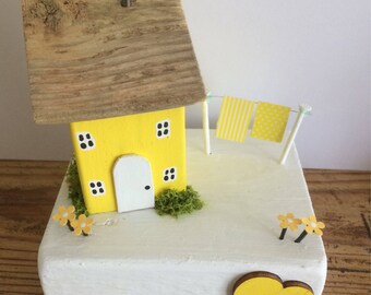 Handmade Miniature Cottage/House, Collectable, Gift, Shabby, Unique