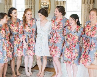 Bridesmaid Robes set of 3, Bridesmaid robes set of 4, bridesmaid robes set of 5, bridesmaid robes set of 6, bridesmaid robes set of 7