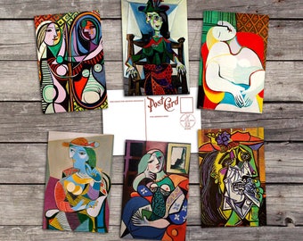 Pablo Picasso 6 postcards | picasso the dream | weeping women | pablo picasso print | picasso poster | pablo picasso art | picasso art