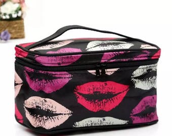 Black Pink Lips LIPSENSE POUCH Lip Cosmetic Travel Bag Makeup Clutch Purse Distributor Lipstick Holder Bridesmaid Gift Bachelorette Party