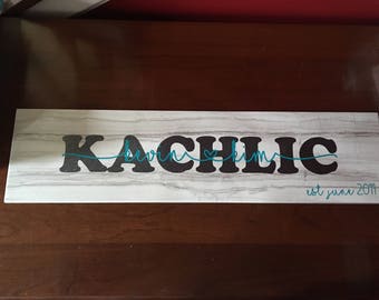 Ceramic tile name sign