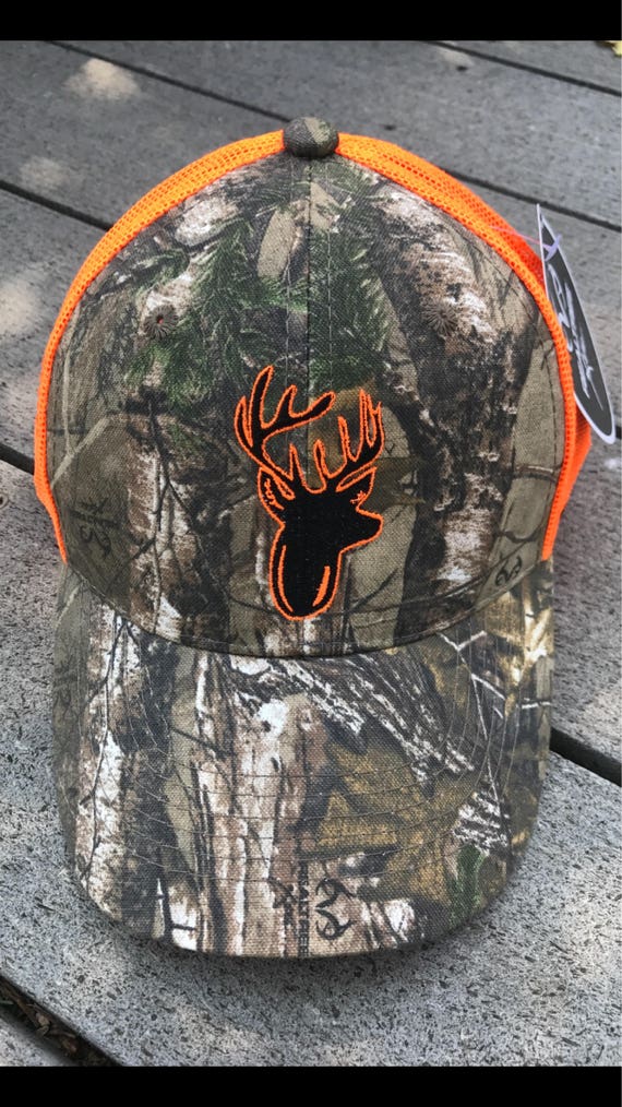 Realtree Xtra/Neon Orange Elk hat