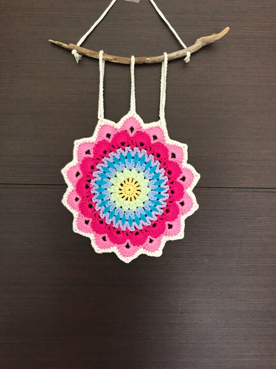 Crochet Mandala Dreamcatcher Dreamcatchers Wall Hanging