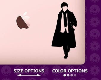 sherlock, sherlock holmes, Cumberbatch, sherlock sticker, holmes decal, sherlock decals, sherlock stickers, sherlock macbook