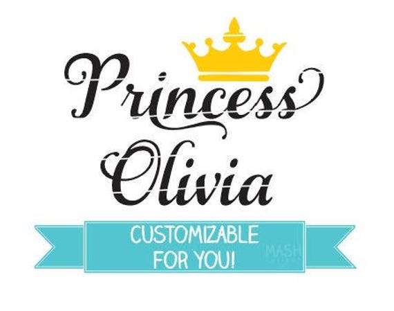 Download Custom Princess svg Personalized Princess svg daddy's