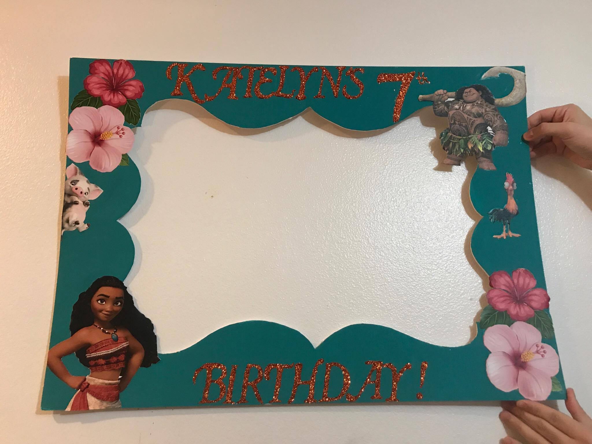 Moana Photo Booth Frame